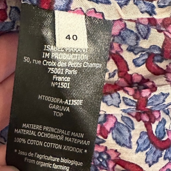 NWT ISABEL MARANT ETOILE GARUVA OFF SHOULDER TOP - Picture 10 of 14